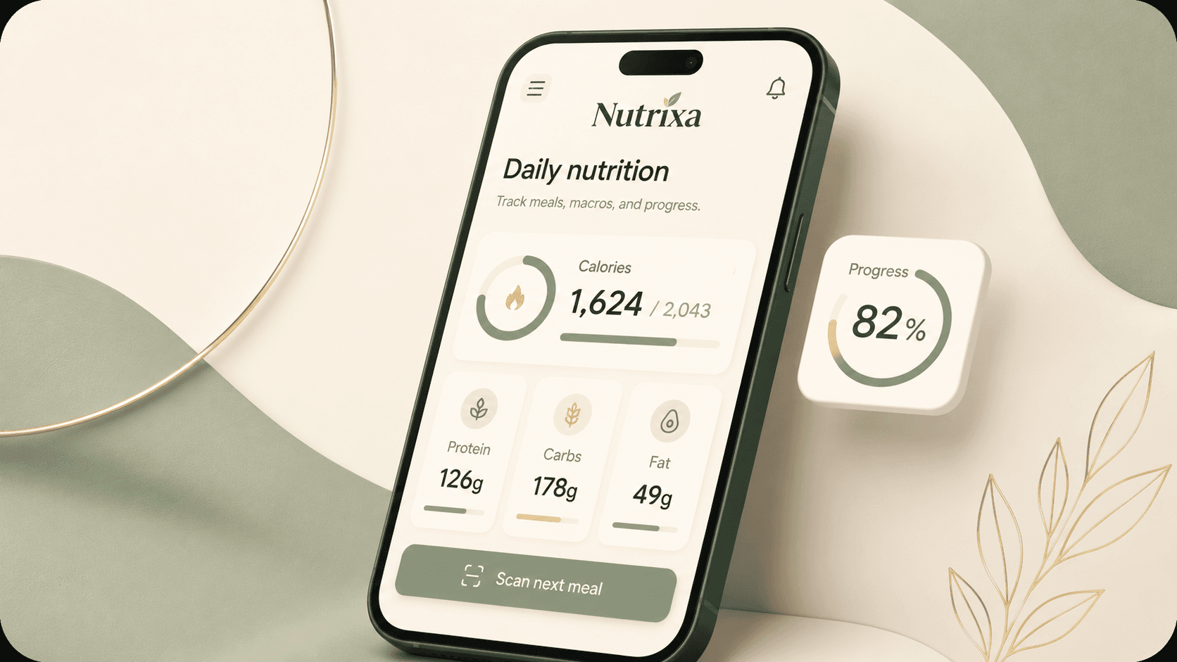 Nutrixa dashboard preview