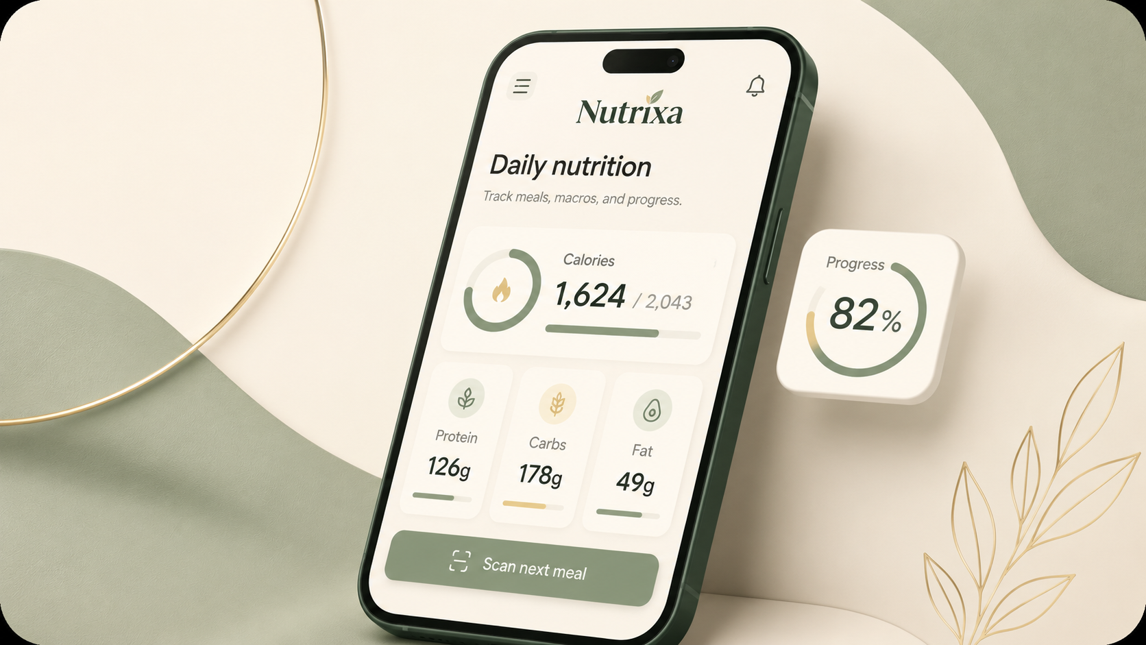 Nutrixa dashboard preview